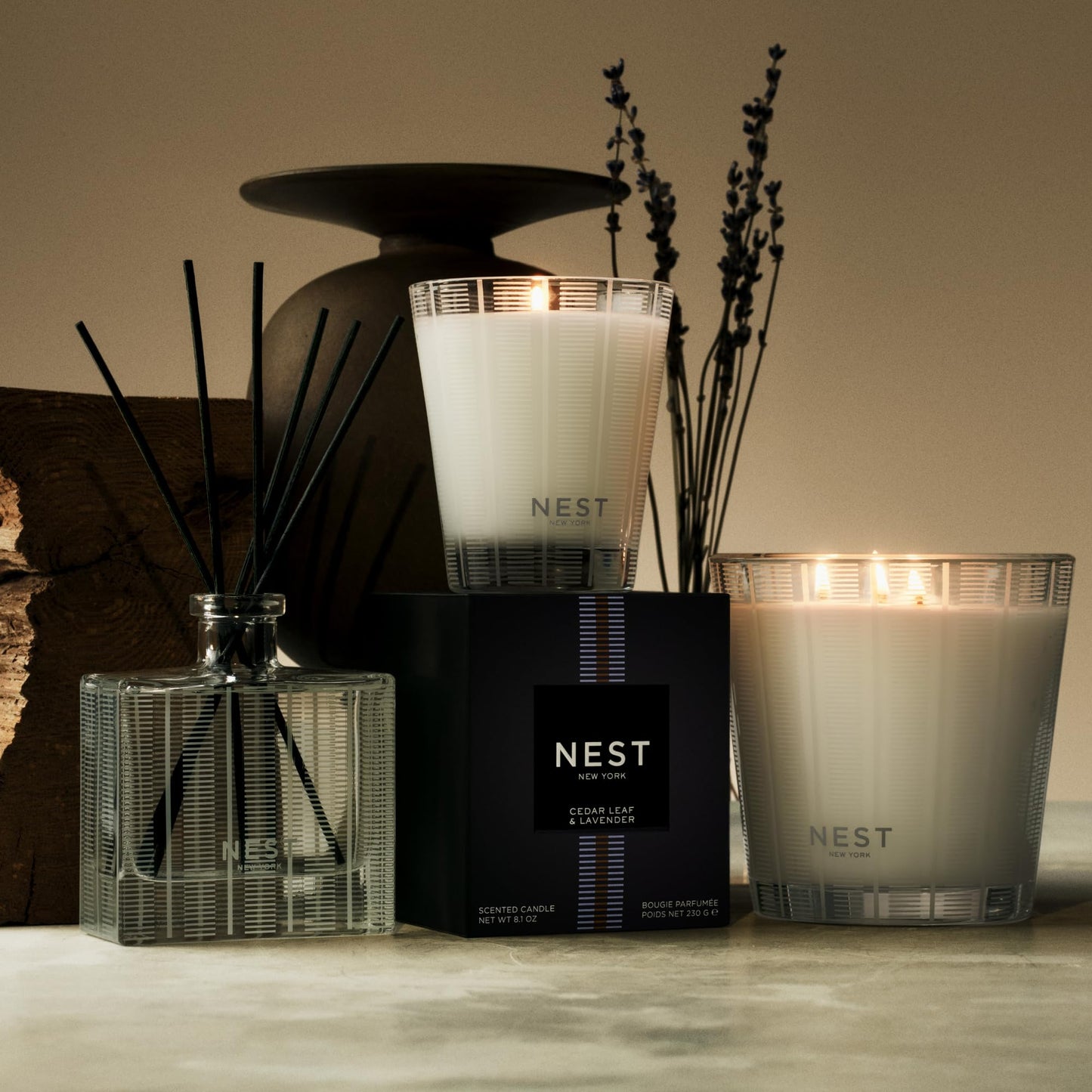 NEST New York Liquid Soap, Cedar Leaf & Lavender - 10 fl oz - Cleanses & Nourishes Skin - Approx. 300 Pumps Per Bottle - Gluten Free & Cruelty Free