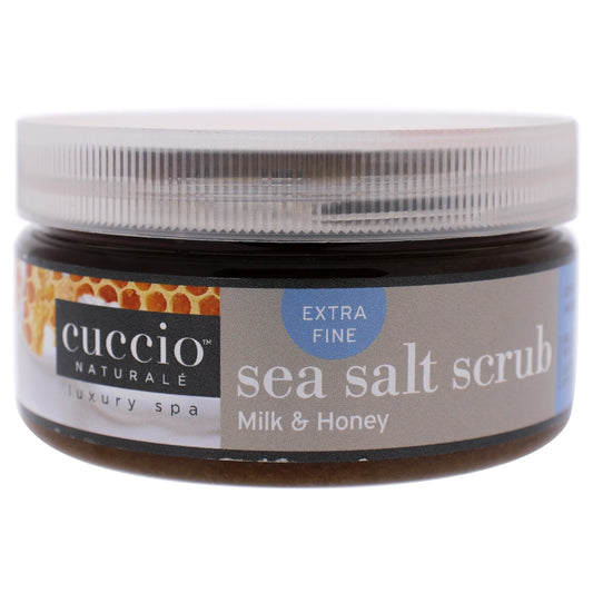 Cuccio Naturale Sea Salt Scrub - Extra Fine - Gently Exfoliates To Remove Dead Skin Cells - Leaves Skin Supple, Radiant And Youthful Looking - Paraben