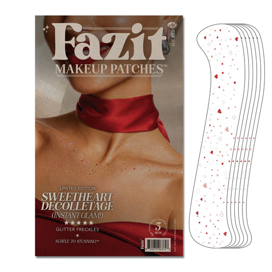Fazit Makeup Patches - Sweetheart Decolletage Speckles - Glow Up Make-Up Patches - Cute Glitter Makeup Accessories for Women - Cosmetic Glitter Beauty & Personal Care Fazit