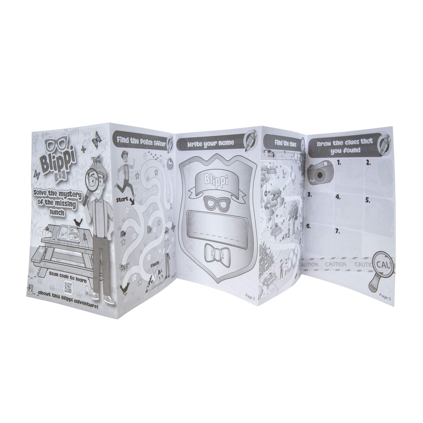 Blippi Detective Roleplay Set | Carry Case, Camera, Badge, Magnifying Glass & Activity Sheets | Toddler Mystery Adventure Toy