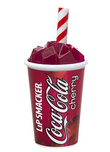 Lip Smackers Coca Cola Lip Balm, Moisturizing, Collectible Beverage Cup Design, Sheer Finish for Smooth Lips - Cherry Coke