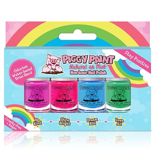 Piggy Paint Nail Polish - Non-Toxic Polish for Little Girls, Toddlers, & Kids, Water Based Formula, Safe, Cruelty Free, Vegan, & Natural, Durable Beauty & Personal Care Piggy Paint