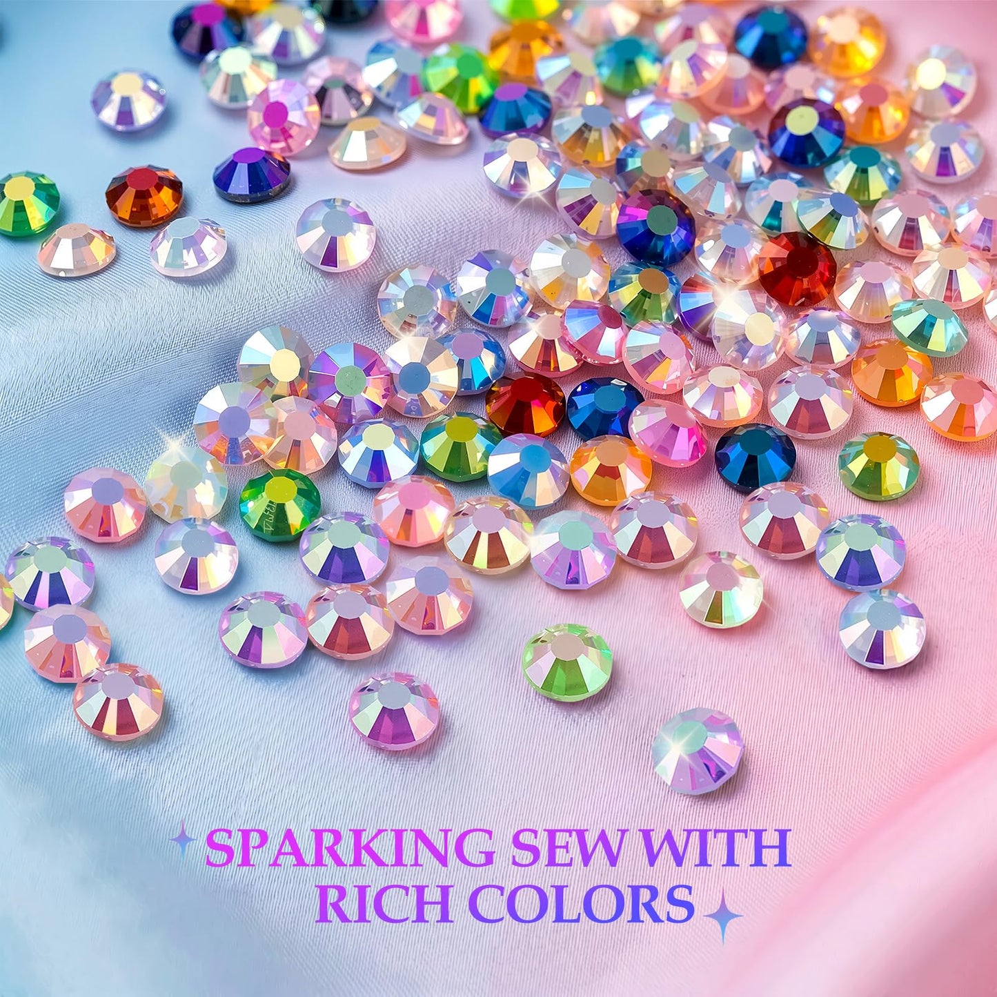 40000Pcs Jelly Rhinestones Bedazzling Kit, 30 Colors 3mm Flatback Gems for Diamond Art, Bedazzler Kit with B7000 Glue & Tools, All-in-One Bedazzling Beauty and Personal Care JGLXF