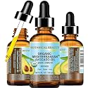 Botanical Beauty Italian ORGANIC AVOCADO OIL 100% Pure Natural Refined Undiluted Cold Pressed for Face, Body, Feet, Hair, Massage and Nail Care. 4 Fl