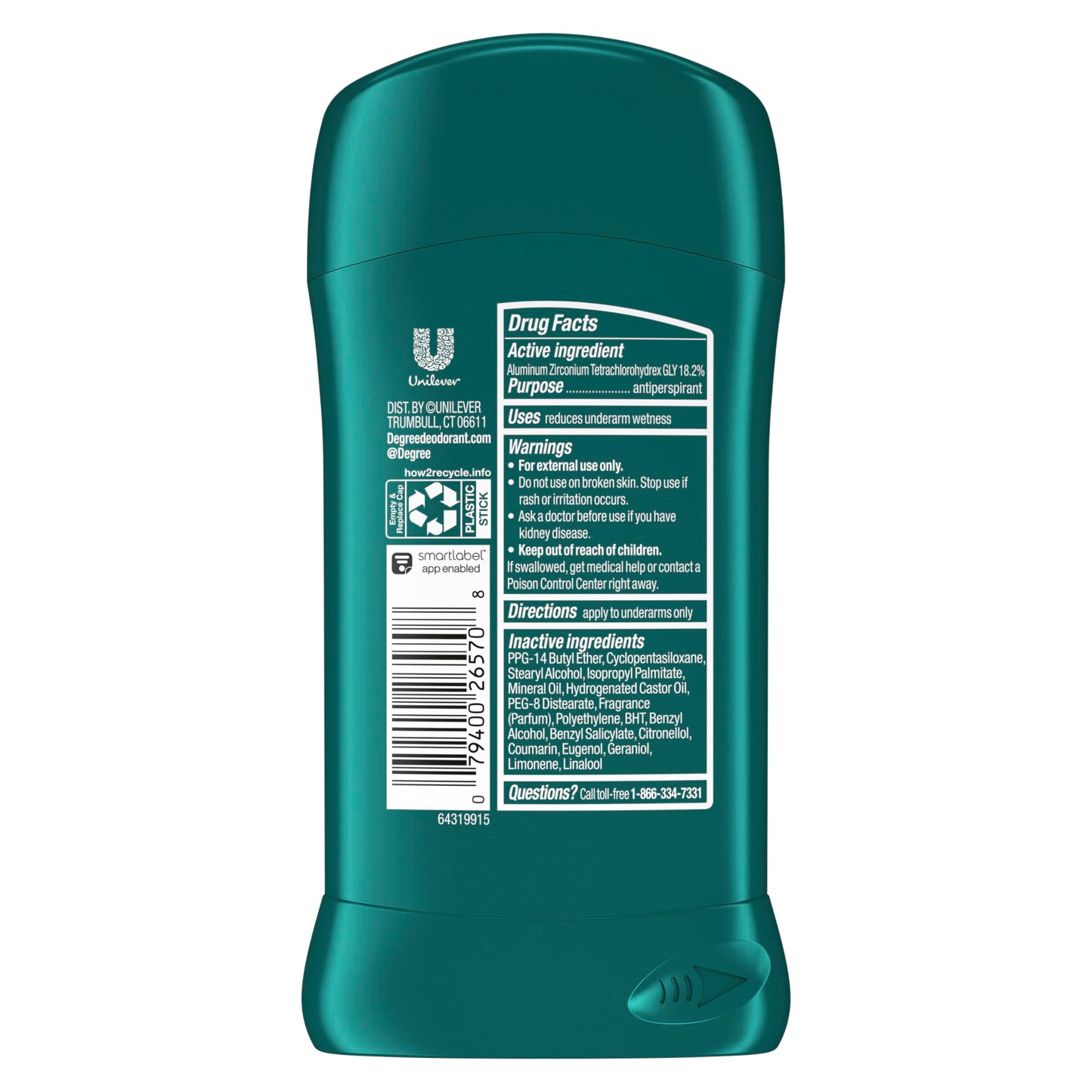 Degree Men Original Protection Antiperspirant Deodorant, Sport, 2.7 oz pack of 6 Beauty and Personal Care Degree