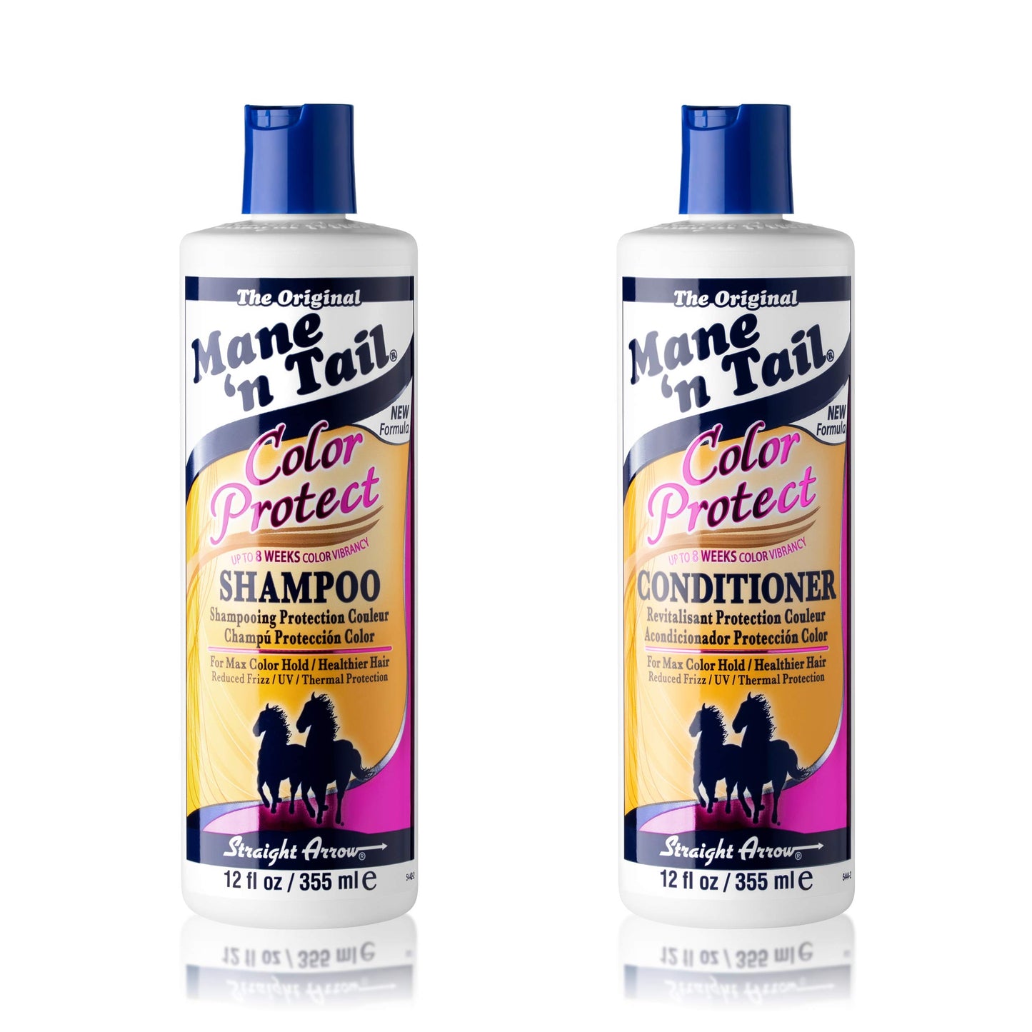 Mane 'n Tail Color Protect Shampoo & Conditioner (12 oz Each) - Strengthens, Reduces Breakage & Enhances Color Vibrancy for Healthier, Shiny Hair