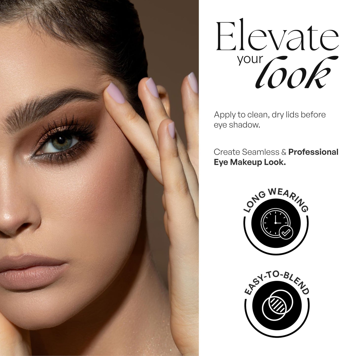 Sorme Cosmetics PRO Eyeshadow, All In One Eye Primer for Smooth and Crease-Resistant Eye Makeup, Waterproof and Long Lasting, Nude Translucent Shade…