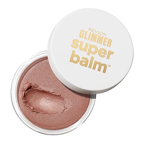 Revlon Glimmer Super Balm, Multi-Use Glow Face Makeup, Cream Bronzer, Highlighter, & Blush, 002 Cocktail Hour, 0.06 oz