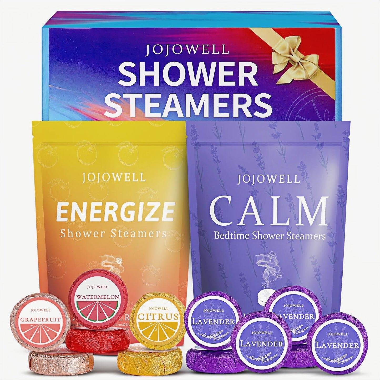 Shower Steamers Aromatherapy - 12 Pack Shower Bomes with Essential Oils, Birthday Gifts for Women Wife, Relaxation Self Care SPA Christmas Gift Beauty and Personal Care JoJowell