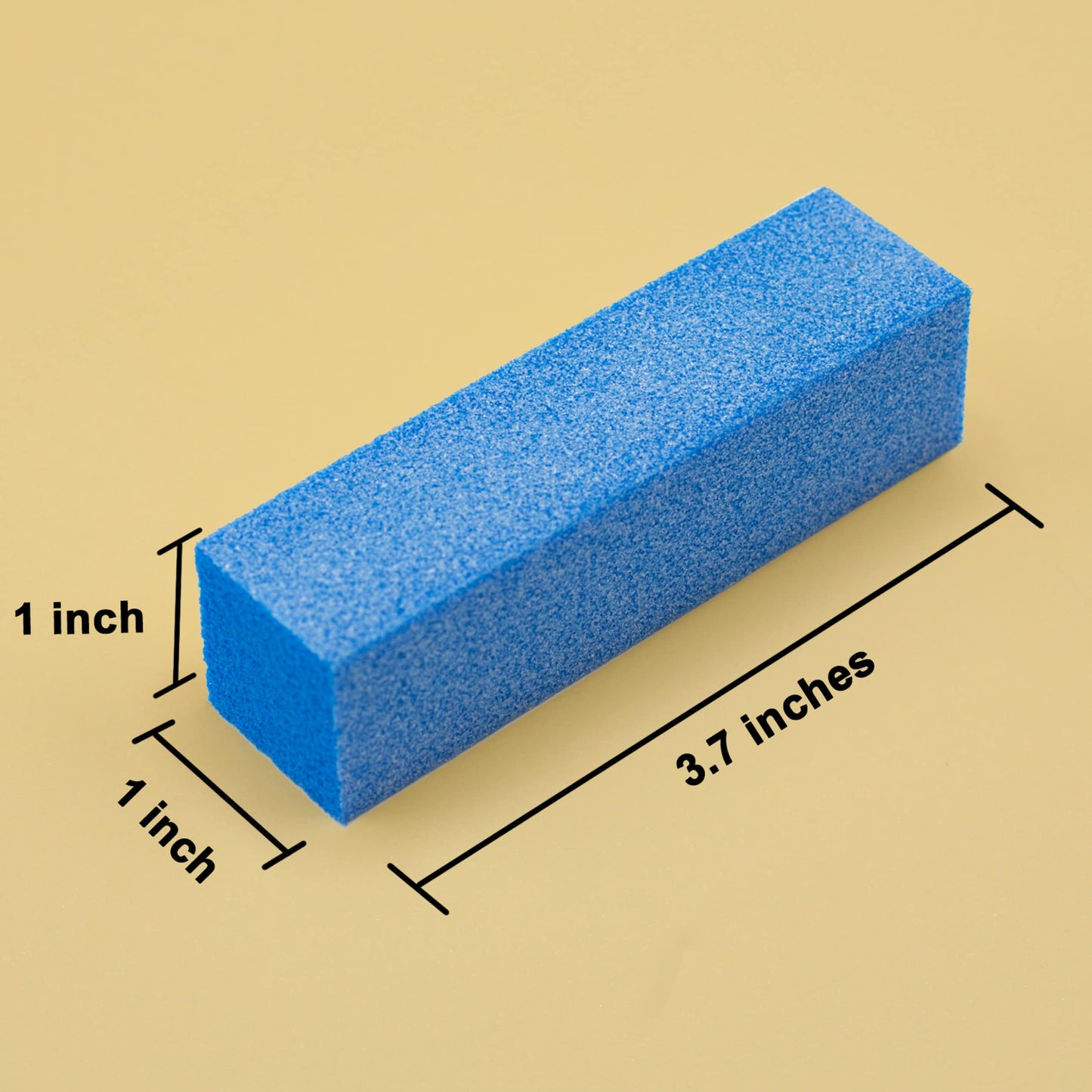 Natural and Acrylic Nail Buffing Blocks, 12-Pack, 4 Sided, Medium Grit (Multi-Colored)