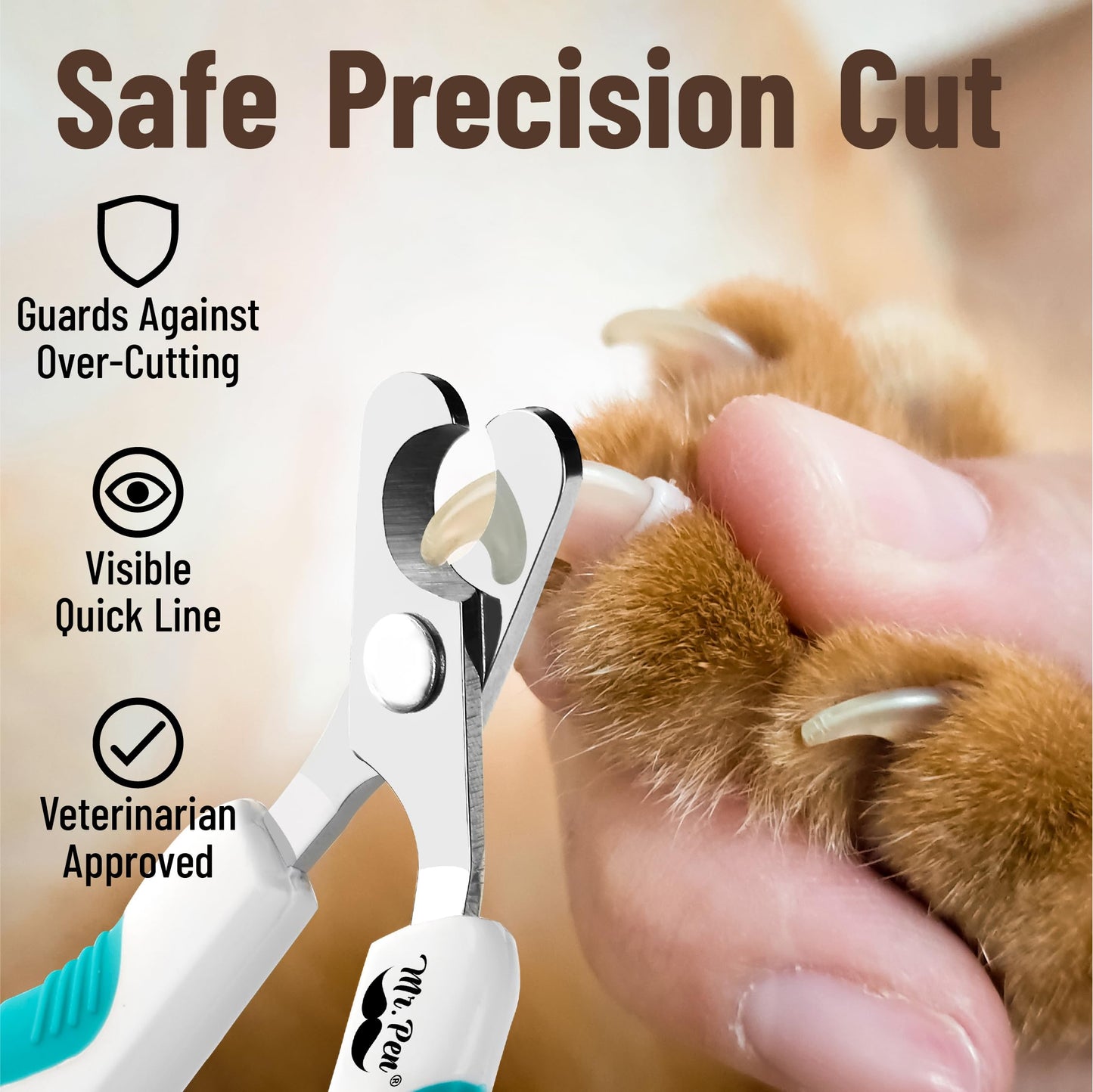 Mr. Pen Cat Nail Clipper – Precision, Sharp, Easy-to-Use Pet Nail Trimmers for Cats and Kittens, Safe and Comfortable Grooming Kit