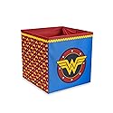 DC Comics Wonder Woman Logo 11-Inch Storage Bin Cube Organizers| Fabric Basket Container, Cubby Cube Closet Organizer | Comic Book Superhero Toys…