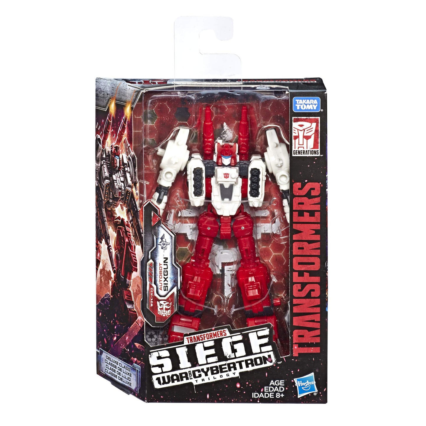 Transformers Toys Generations War for Cybertron Deluxe Wfc-S22 Autobot Six-Gun Weaponizer Action Figure - Siege Chapter - Adults & Kids Ages 8 & Up, 5