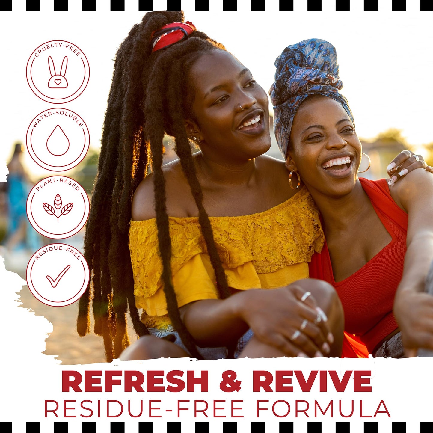 Dollylocks Refreshening Spray for Locs, Braids, Extensions, Dreadlocks | Rosemary Peppermint Lemon | Plant-based, Residue-free, Sulfate-free | Refresh