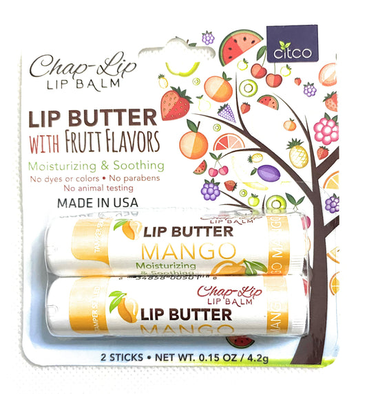 CHAP-LIP, LIP BUTTER, LIP BALM (MANGO) Beauty and Personal Care Chap-Lip