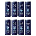 NIVEA FOR MEN Body Wash Cool 16.90 oz (Pack of 8)