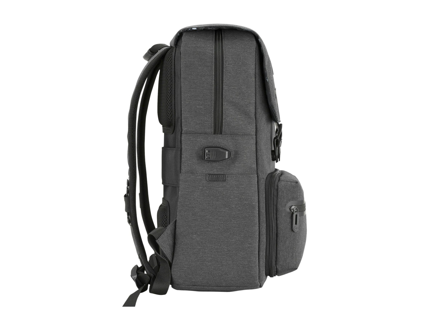 HP Everyday Carrying Case (Backpack) for 16" Notebook - Odyssey Gray - Bump Resistant, Scratch Resistant, Water Resistant - Plastic, 600D Polyester Body - Shoulder Strap, Trolley Strap - 17.3" Height