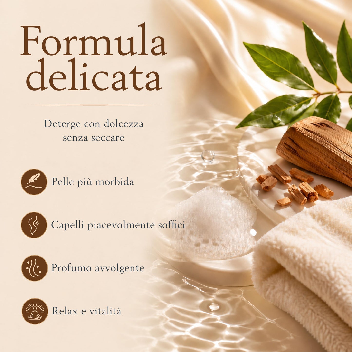 Perlier: "Sandalo del Kashmir" Shampoo & Shower Gel, Sandalwood Scent 8.4 Fluid Ounces (250mL) Tube [ Italian Import ]