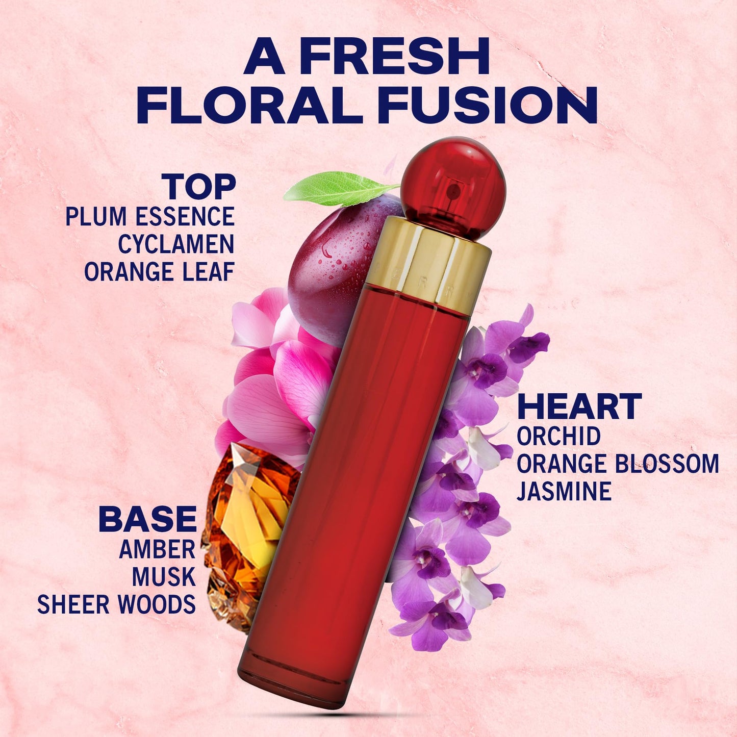 Perry Ellis 360° Red Eau De Parfum Spray for Women - Perfume for Women, EDP, Exotic Floral Fragrance, Designer Scent for Her, Long Lasting - 3.4 fl oz