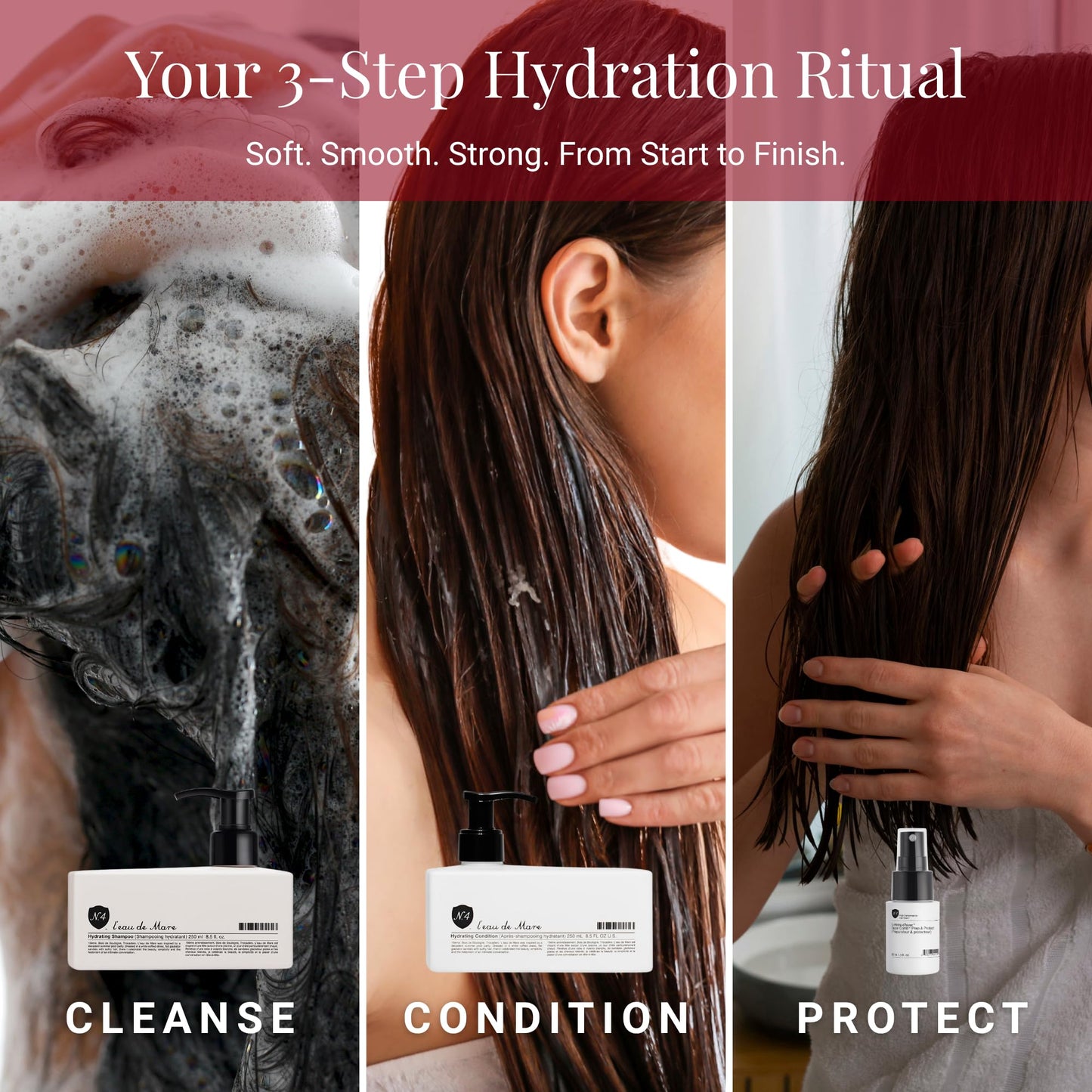 Number 4 Hydrating Gift Set Moisture-Rich Shampoo, Conditioner & Styling Products for Dry or Damaged Hair - Sulfate-Free, Vegan, Color-Safe Hair Care