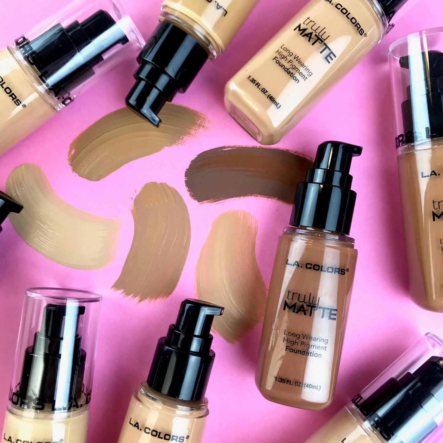 L.A. COLORS Truly Matte Foundation, Mahogany CLM364