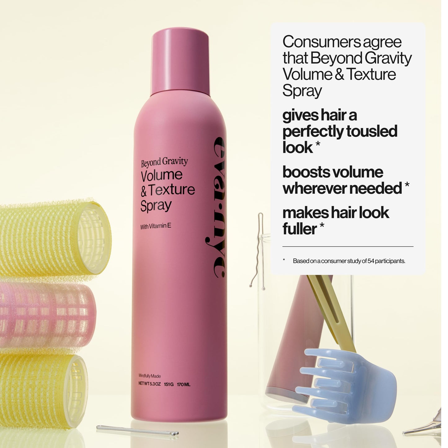 Eva NYC Volume and Texture Spray - Infused with Vitamin E Known to Promote Shine - Lightweight, Touchable Feel and Non-Sticky - Adds Body and Volume