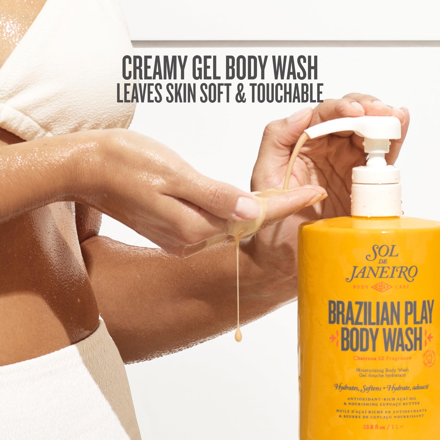 Sol de Janeiro Brazilian Play Moisturizing Shower Gel Body Wash Refill Pouch 33.8 fl oz.