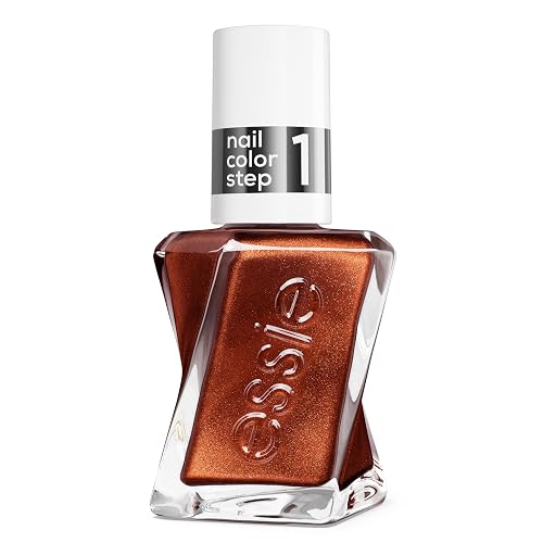essie gel couture, Long-Lasting Nail Polish, Liquid Diamonds, Golden Shimmer Brown Nail Polish, Baby Carats, 0.46 fl oz Beauty & Personal Care essie