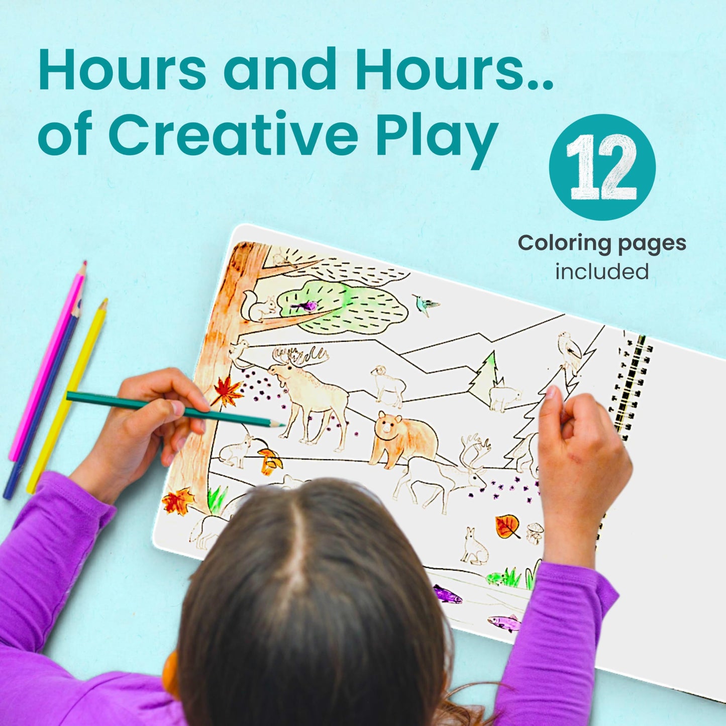 Cupkin Animal Sticker Book Activity for Kids, Toddler Airplane Travel Essentials, 500+ Habitat Stickers for Kids + 12 Scenes + 12 Coloring Book…