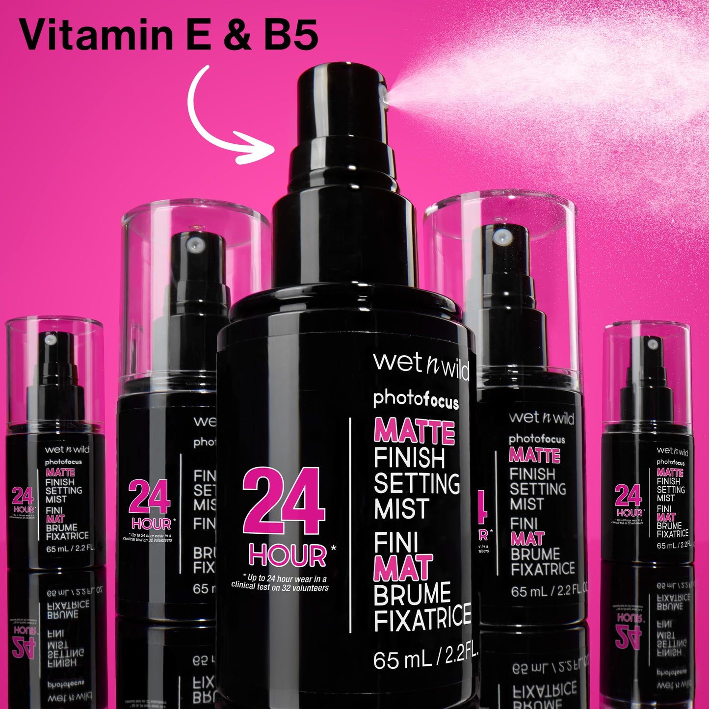 Wet n Wild Photo Focus Matte Finish Setting Mist, Matte - clear