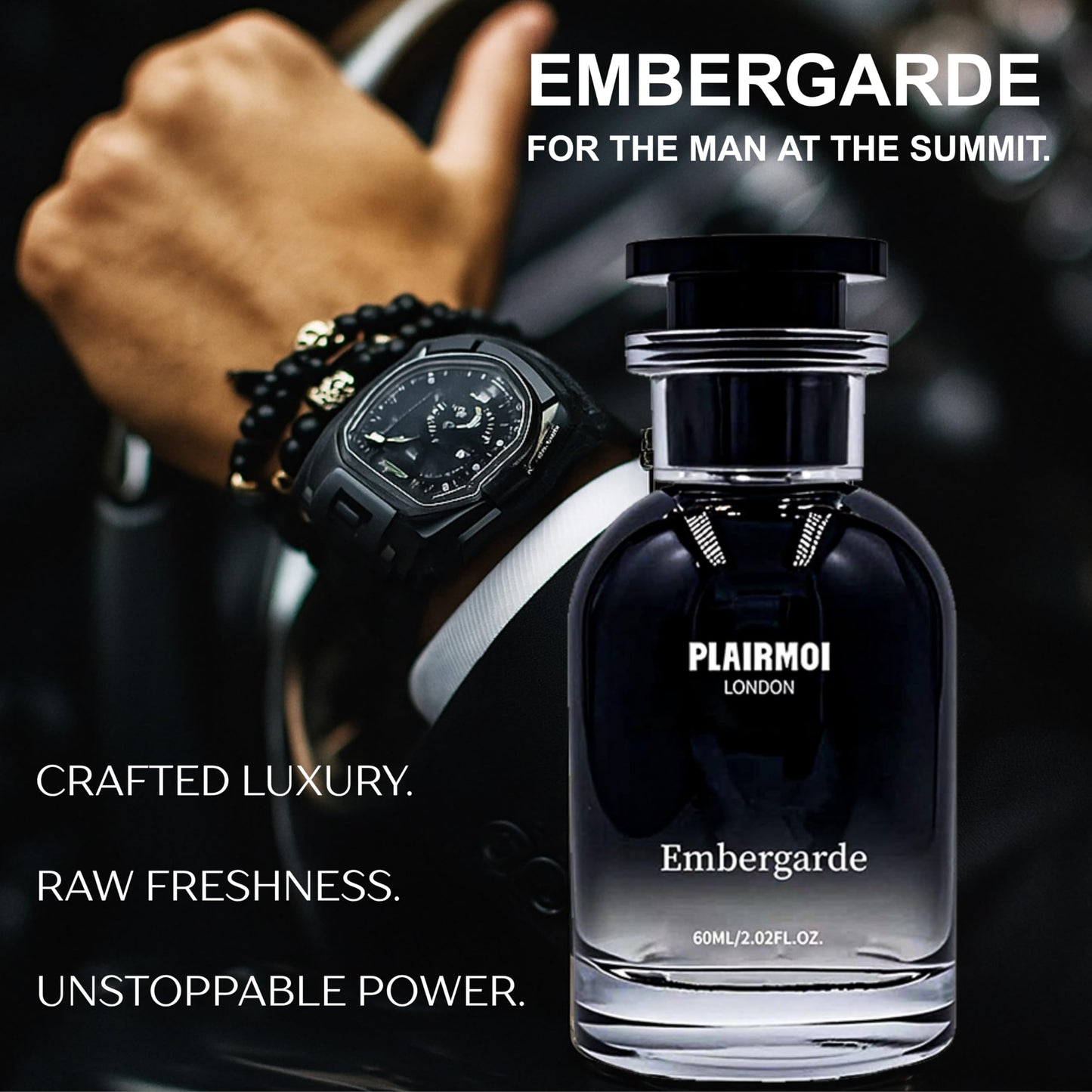 PLAIRMOI Men’s Pheromone Cologne - Long-Lasting Masculine Scent for Confidence & Attraction - Magnetic Fragrance for Dates, Work & Everyday Wear, 2.02 Beauty & Personal Care PLAIRMOI