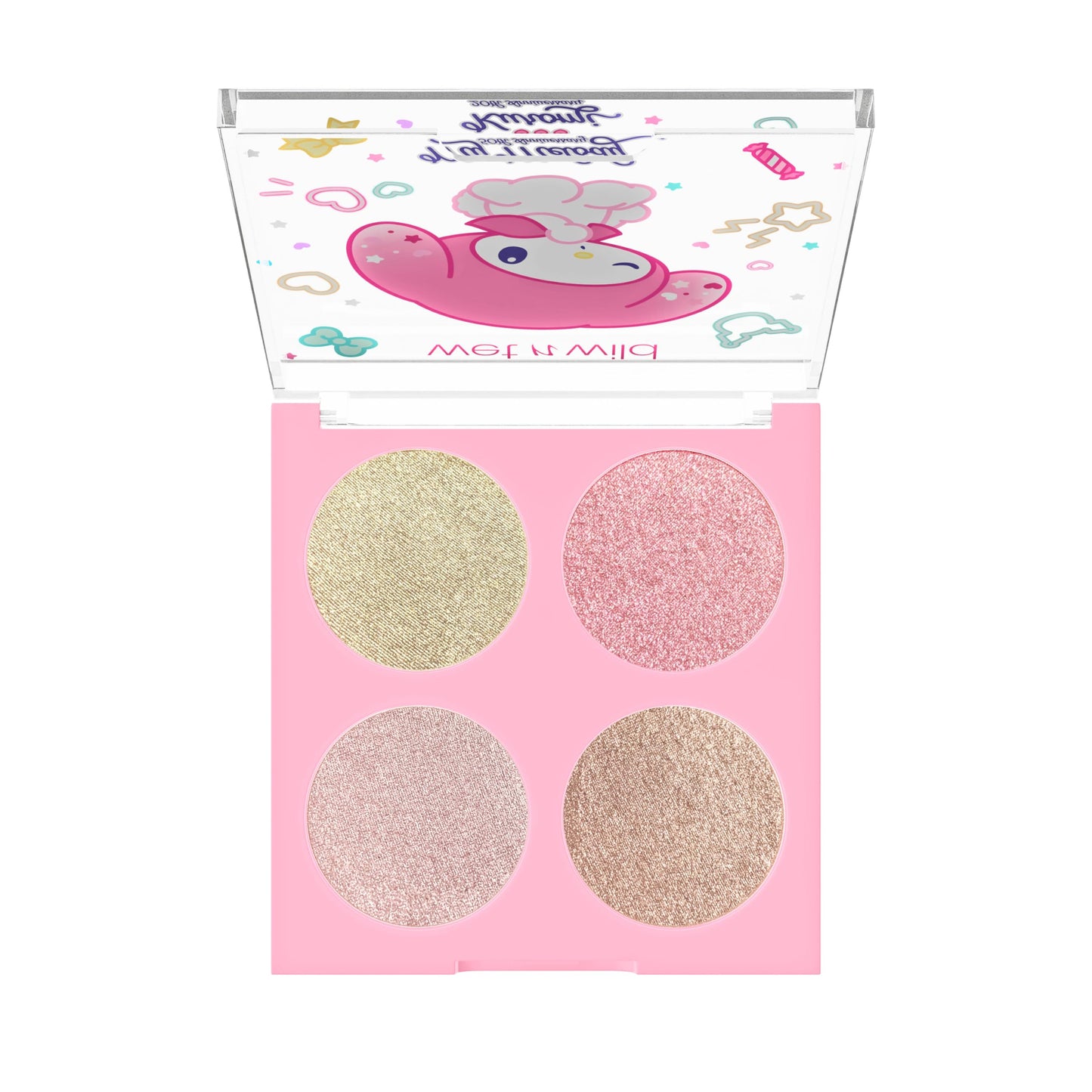wet n wild My Melody and Kuromi Face Quad - My Sweet Glow