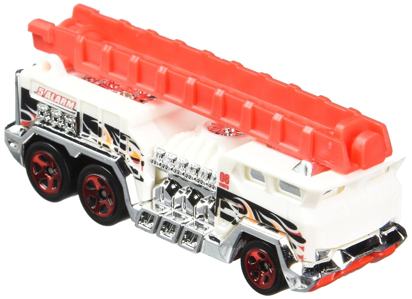 Hot Wheels, 2015 HW City, 5 Alarm [White] Fire Engine Die-Cast Vehicle #51/250