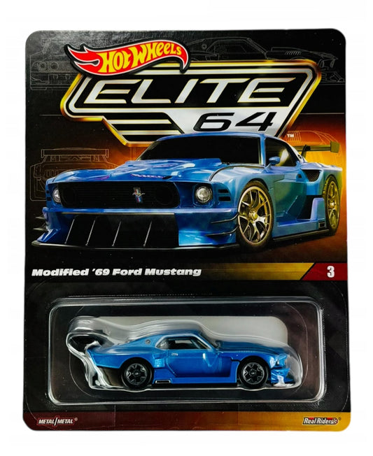 Hot Wheels RLC Elite 64 Modified 69 Ford Mustang Real Riders #3