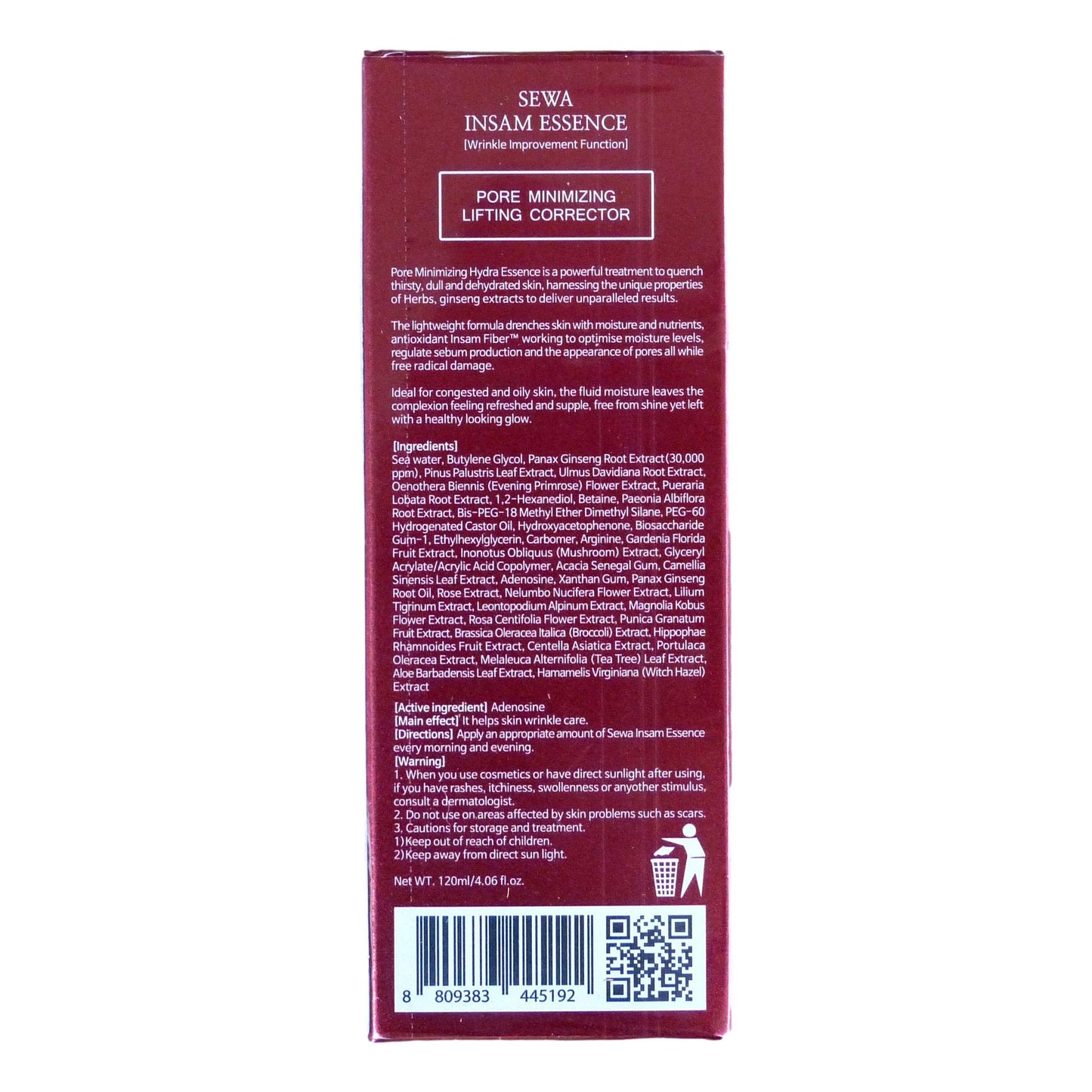 Sewa Insam Essence Facial rejuvenation By Voonsen