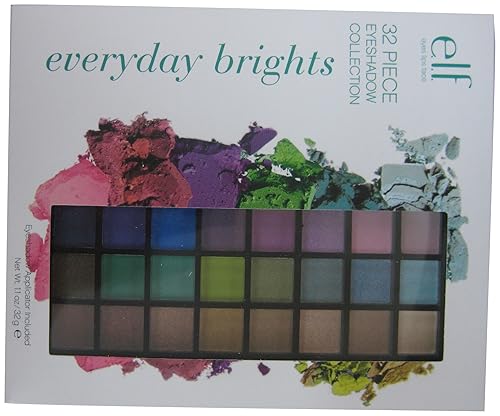 E.l.f. 32 Piece Eyeshadow Collection, Everyday Brights