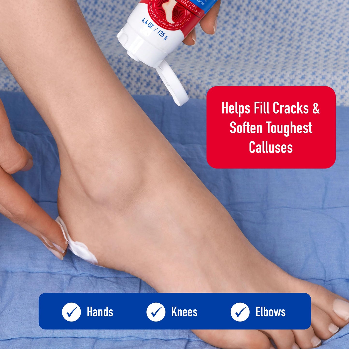 Heal&Rescue Heel Rescue Super Crack Foot Cream, Concentrated AHA Blend & Shea Butter, Moisturizes, Exfoliates, Softens & Aids Cracked Heel Repair, 4.4
