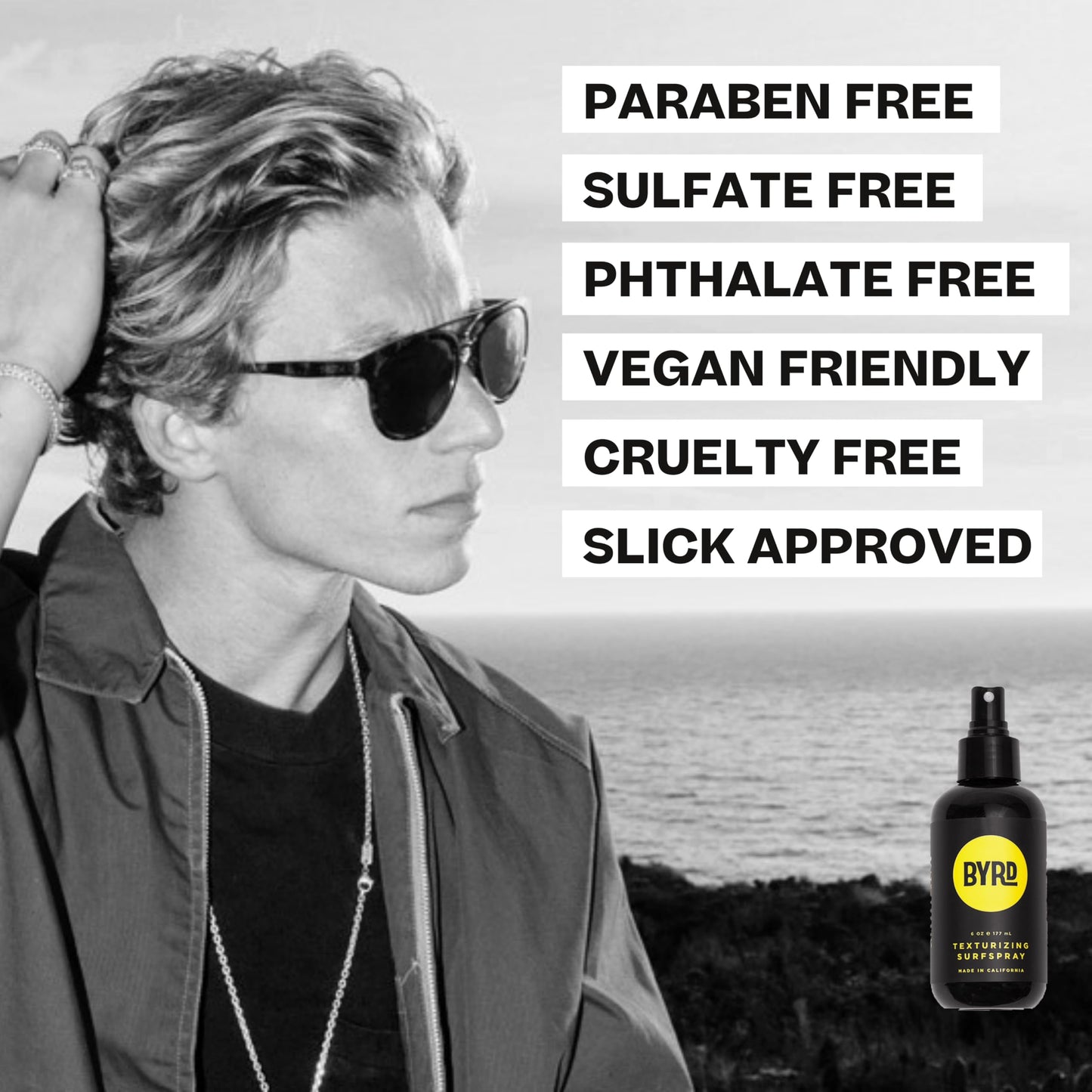 BYRD Texturizing Surfspray - Volumizing Hair Spritz, Add Shine and Hydration, Safe for All Hair Types, 6 Fl Oz