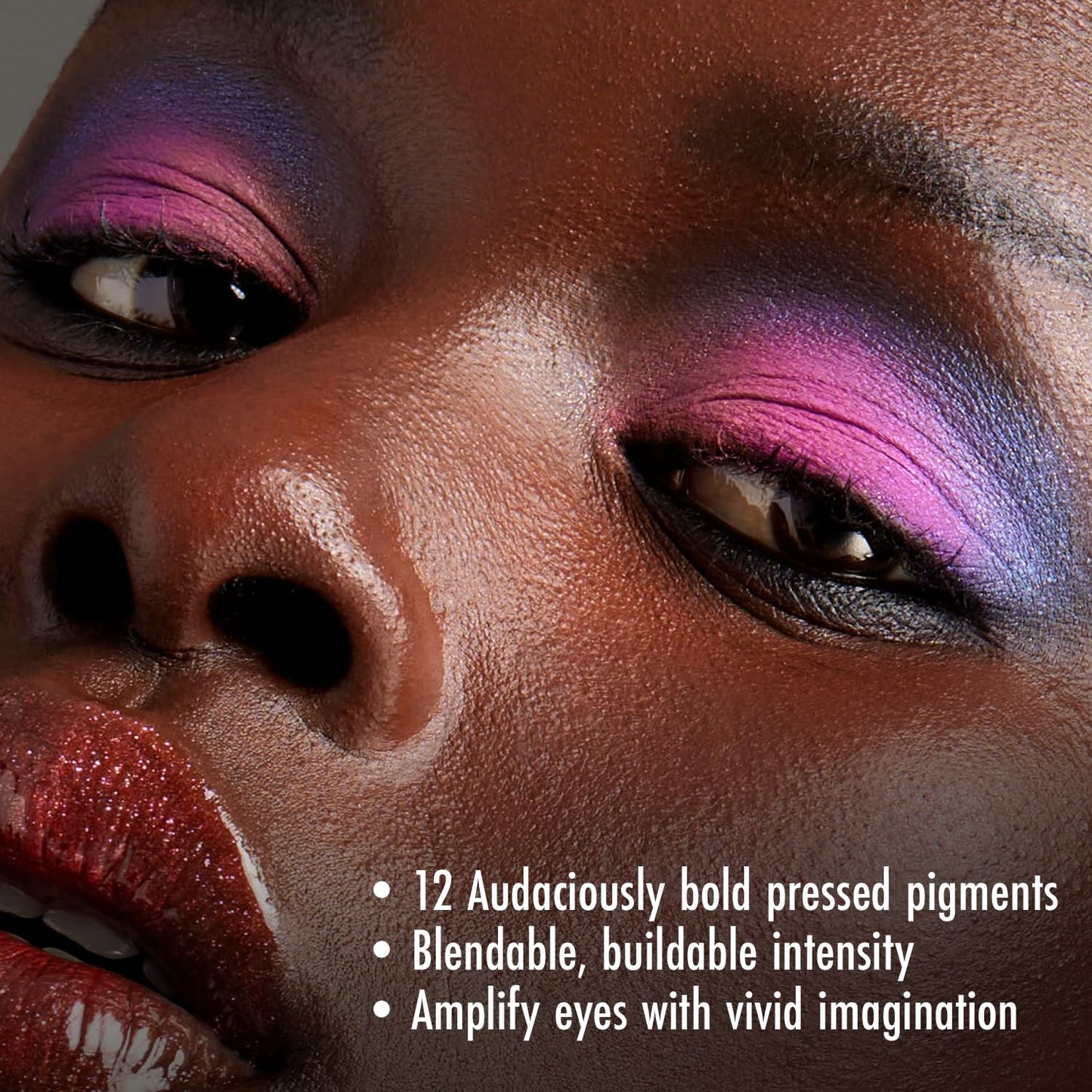 Black Radiance Brilliant Effects Eye Shadow Palette, 12 Intense Ultra Pigmented Powder, Buildable & Blendable Versatile Satin to Shimmer Finishes