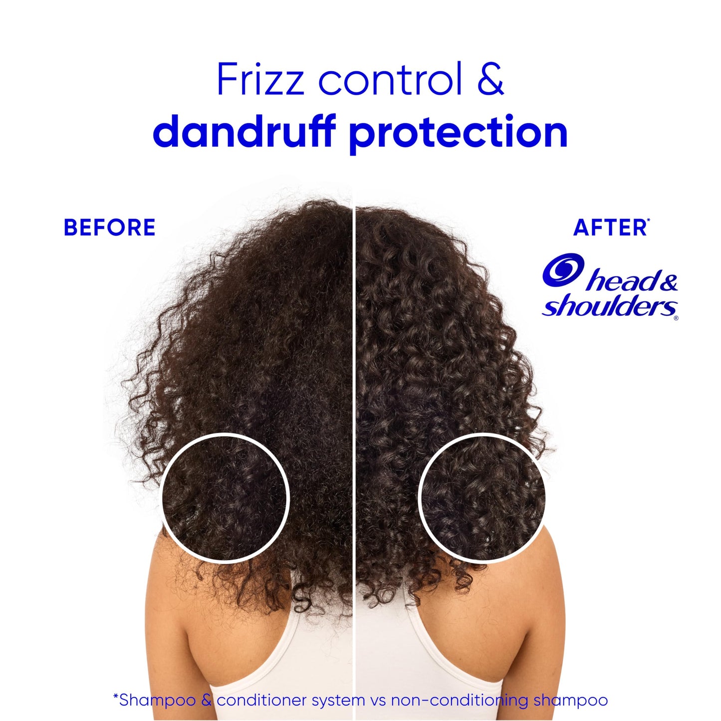 Head & Shoulders Anti-Dandruff Shampoo and Conditioner for Women | Smooth & Silky 2-in-1 | 1% Pyrithione Zinc, 24-Hour Frizz Control, Soothes Dry Beauty and Personal Care Head & Shoulders