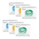 Pears Variety 6 Pack - Pure and Gentle Bar Soap with Glycerin - Includes Lemon Flower, Mint Extracts, and Amber - Soap Bar for Women and Men - 6 pc