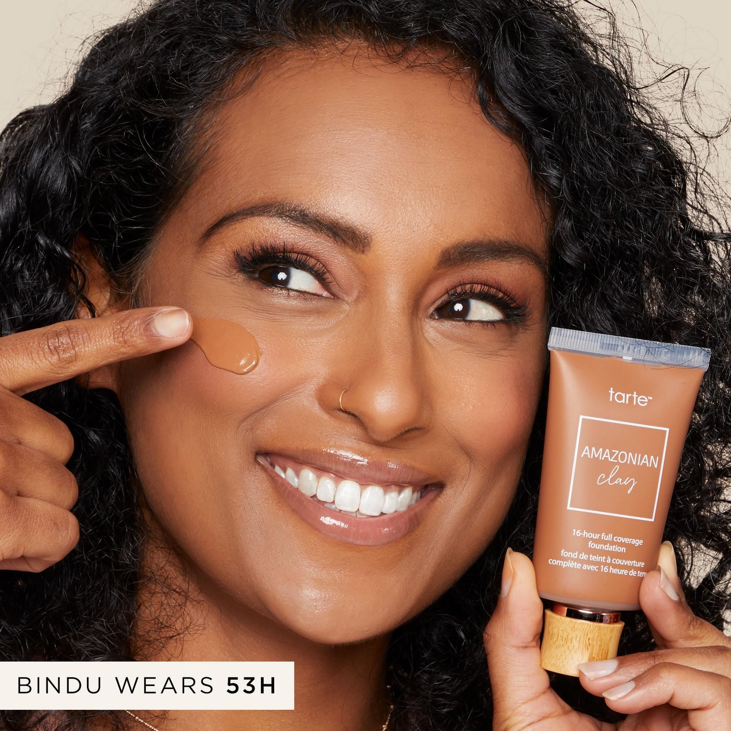 tarte Amazonian clay 16-hour Full Size coverage foundation - Matte Finish Foundation with Amazonian Clay & Vitamin E for Hydration & Smooth Looking