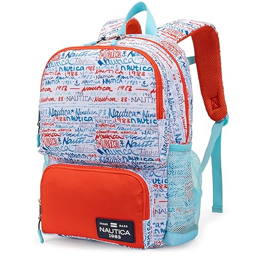 Nautica Backpack for Kids | Kindergarten, Elementary Children Backpack | 16" Tall | Graffiti