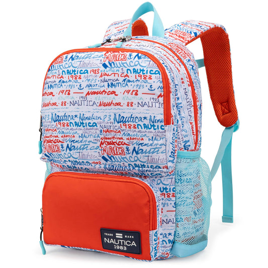Nautica Backpack for Kids | Kindergarten, Elementary Children Backpack | 16" Tall | Graffiti