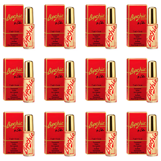 Ella International Lip Chic - 12-Pack All-Day Lipstick Sealer, Smudge-Proof & Long-Lasting, 0.25 oz Each