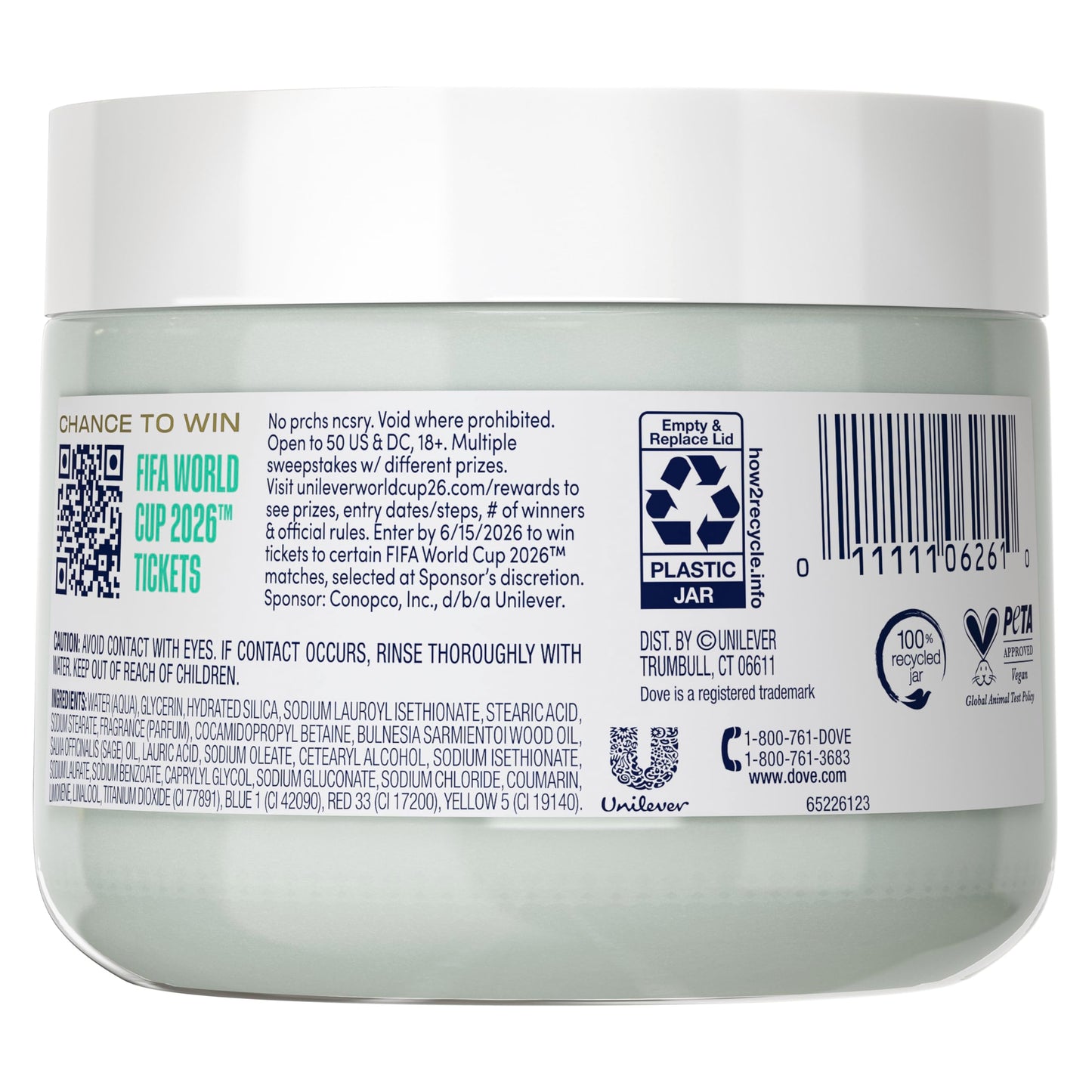 Dove FIFA World Cup 2026 Limited Edition Moisturizing Body Scrub - Palo Santo & Sage Oil, pH?Balanced Whipped Exfoliator for Hydrated, Radiant Skin Beauty & Personal Care Dove