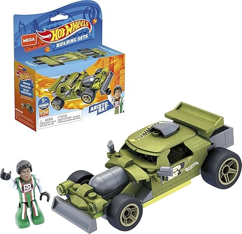 Hot Wheels Mega Construx Aristo Rat Construction Set, Building Toys for Kids