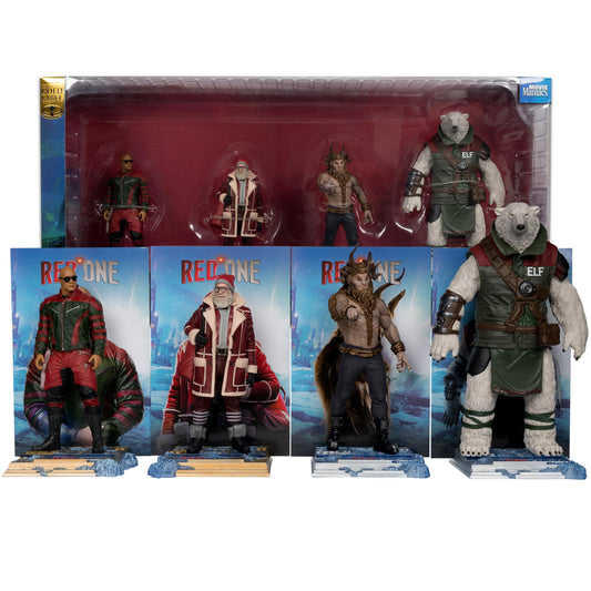 McFarlane Toy - Red One Callum Drift, Nick, Garcia & Krampus 6in Posed Figure 4pk, Gold Label, Amazon Exclusive
