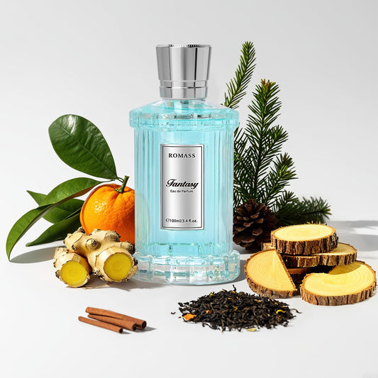 ROMASS Fantasy Unisex Eau de Parfum | Exotic Floral Woody Amber Fragrance with Orange Blossom, Jasmine, Rose, Vanilla & Cedar | 100ml/3.4oz Beauty & Personal Care ROMASS
