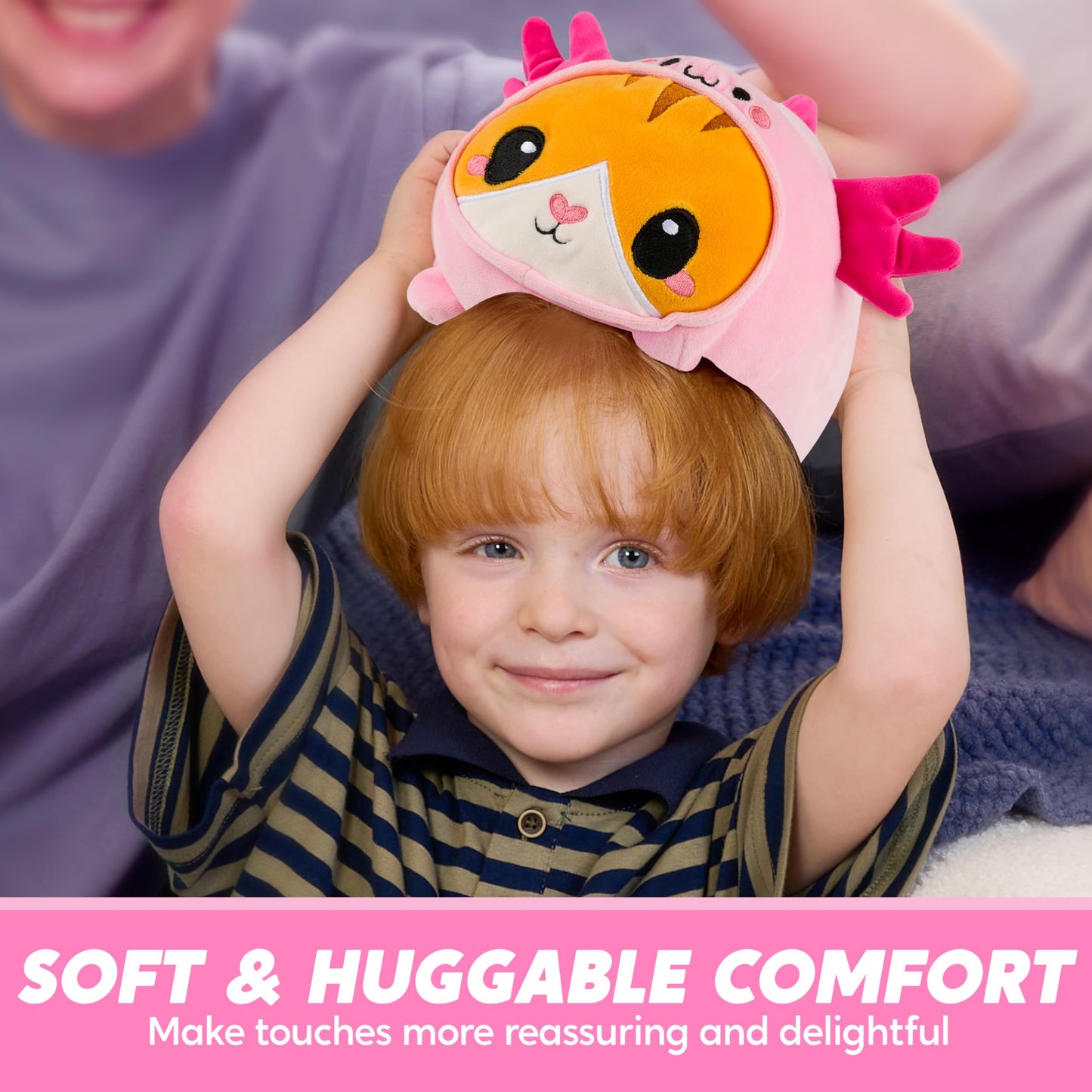 JOYIN Axolotl Plush Toy, Kawaii Axolotl Cat Plush Toy, 11" Soft Plushie, Cute Stuffed Animal Pillow for Kids and Adults, Birthday Gift for Boys and…